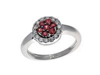 Anello Guerretta Gioielli Donna Anello Rubino in Oro bianco Rubino 0.30 Ct ABRU063-13 - ABRU063-13